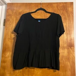 Peplum Short Sleeve Shirt